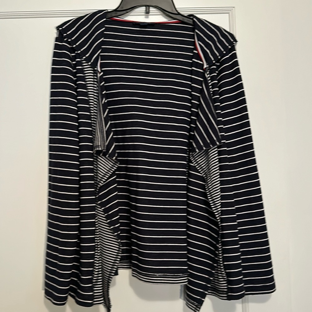 Tommy Hilfiger knit drape collar cardigan. Size XL.